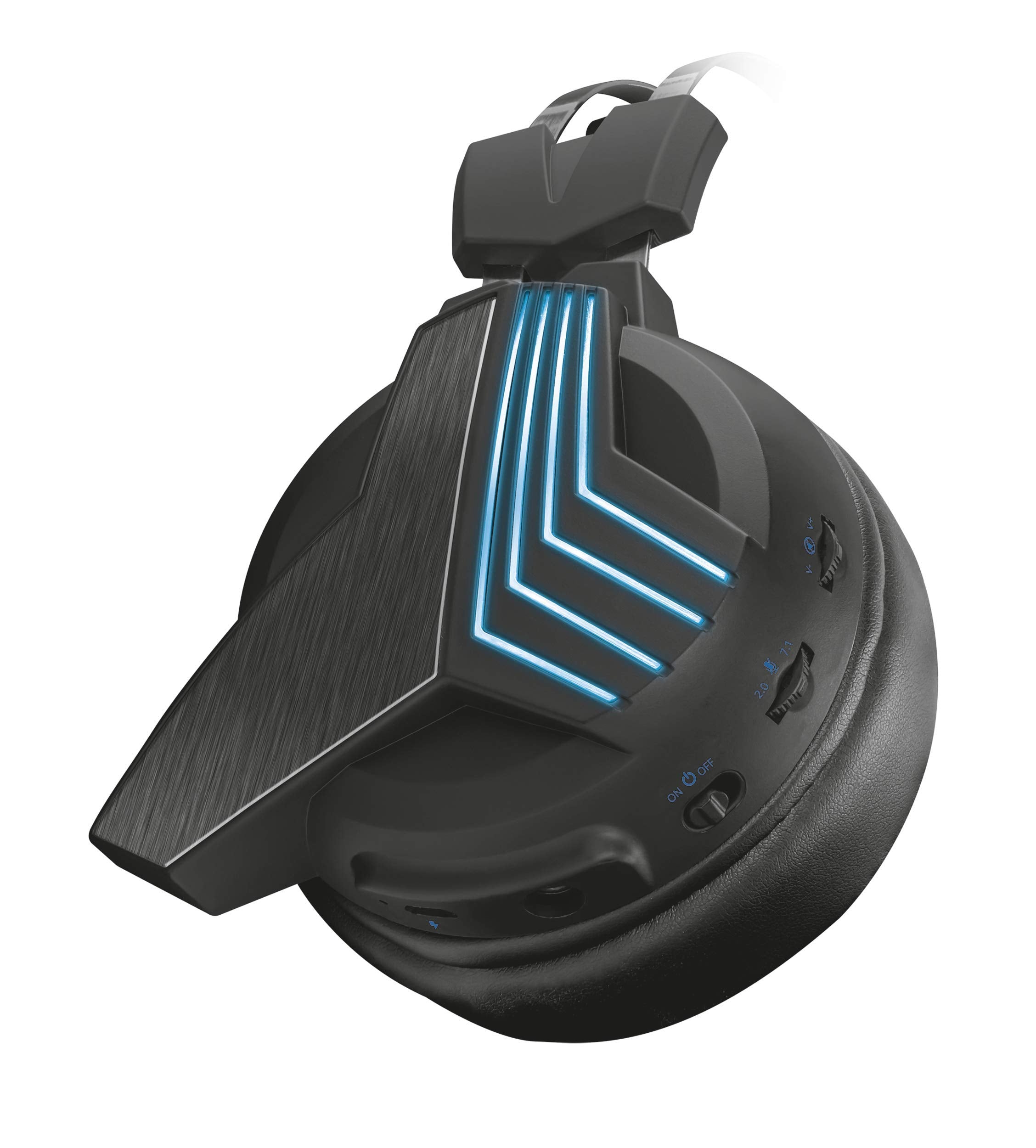 Trust Gaming GXT 393 Magna Casque sans fil avec son surround 7.1 Noir Trust Gaming GXT 393 Magna Casque sans fil avec son surround 7.1 Noir